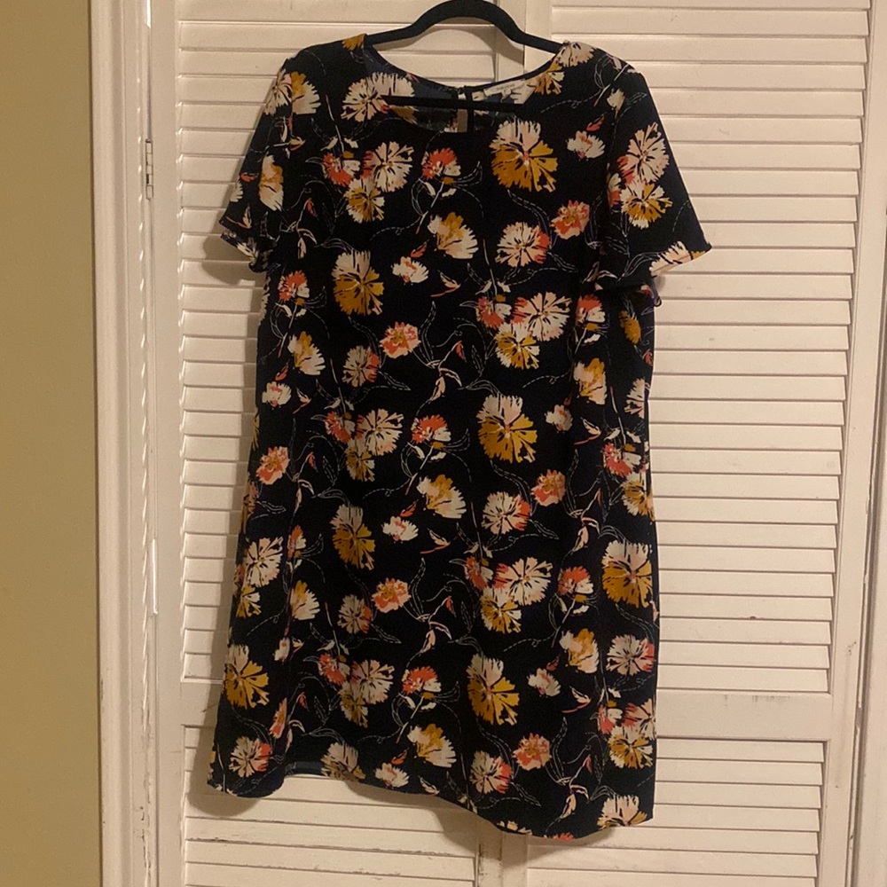 Navy Floral dress